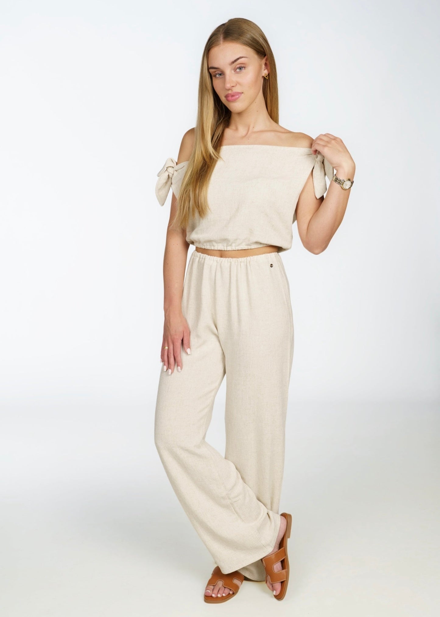 LINEN PANTS BEIGE