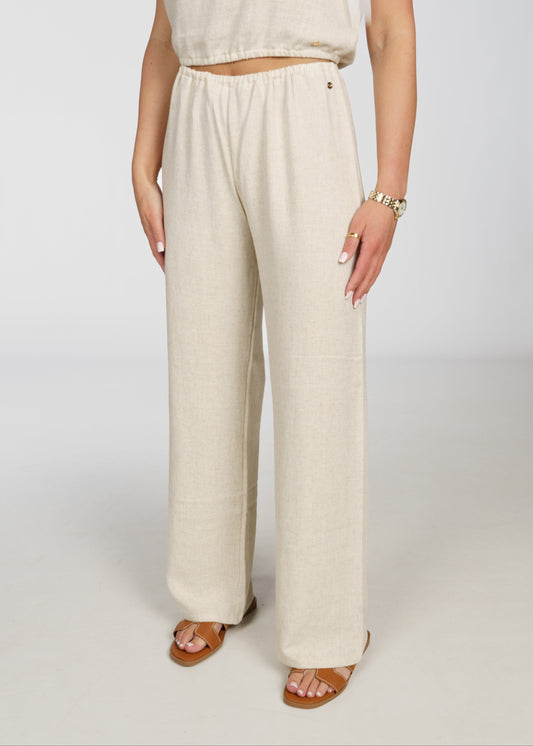 LINEN PANTS BEIGE