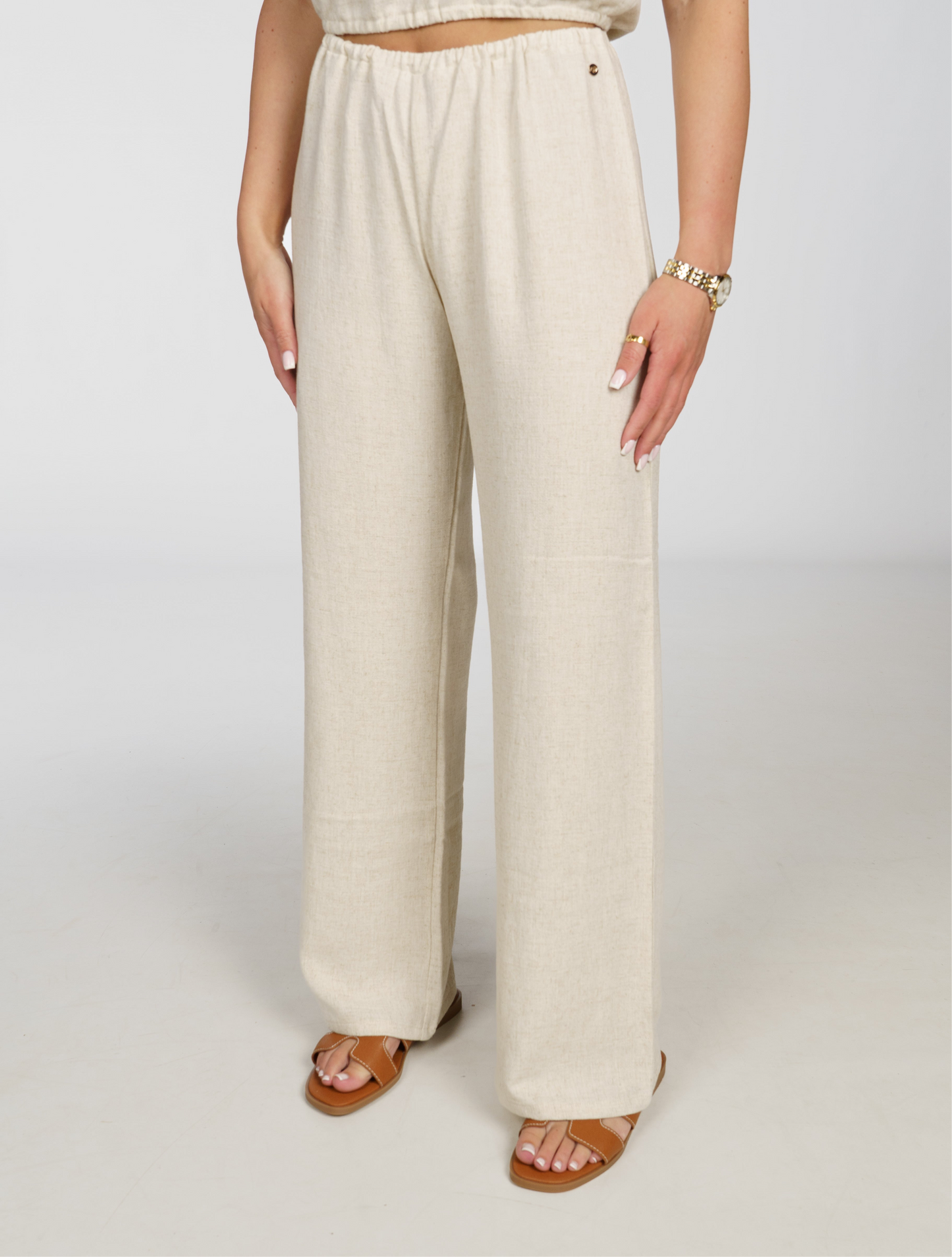 LINEN PANTS BEIGE